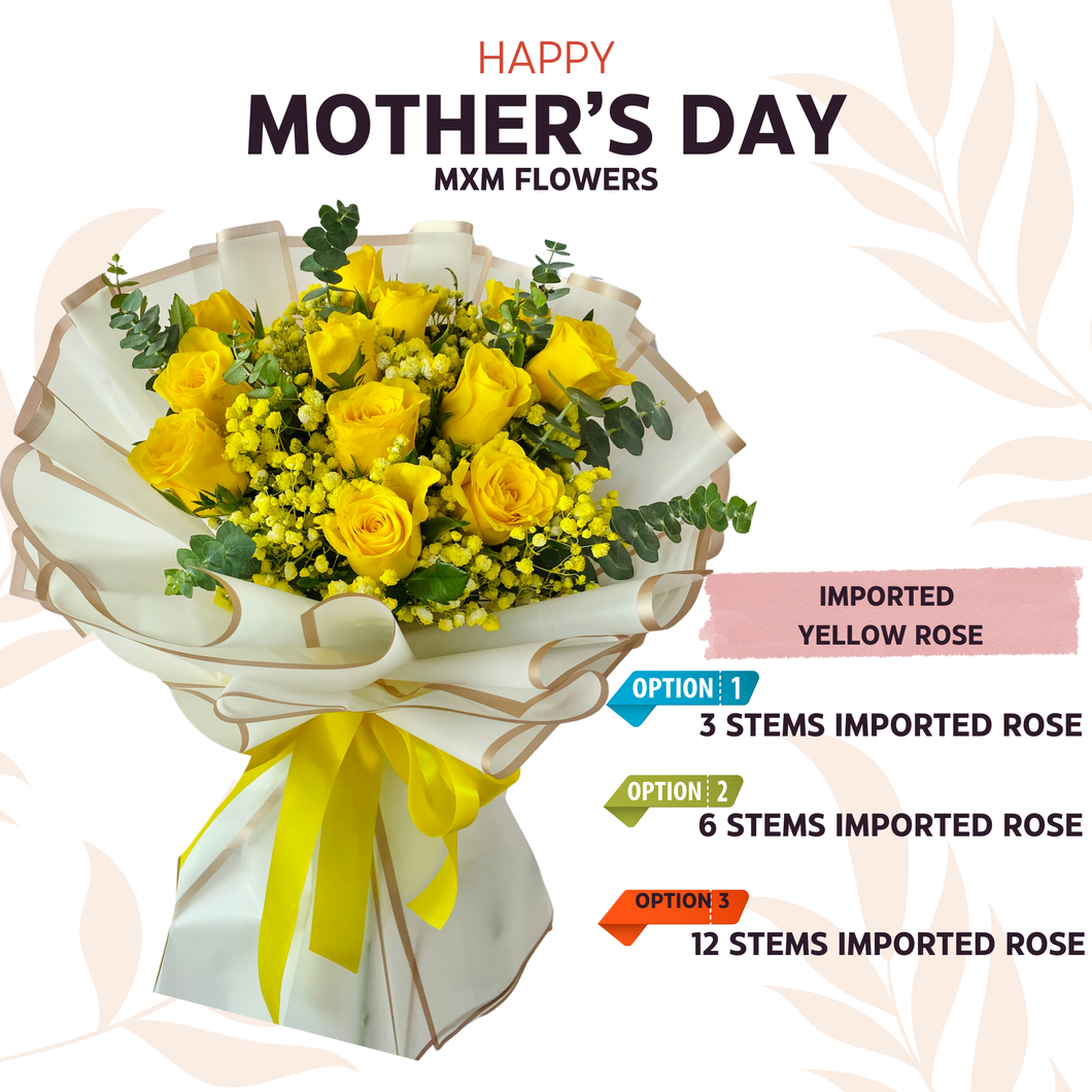 Imported yellow rose