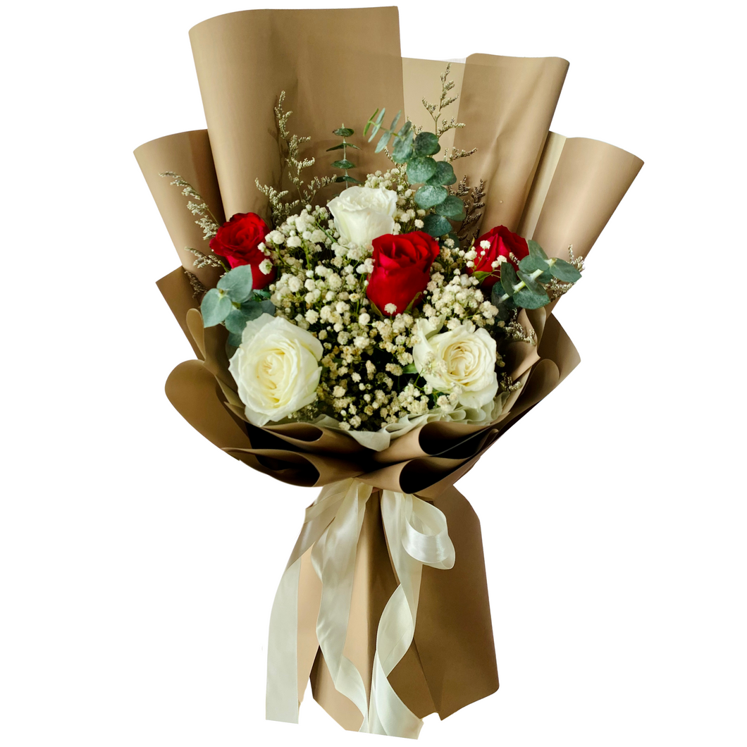 6 mix rose bouquet